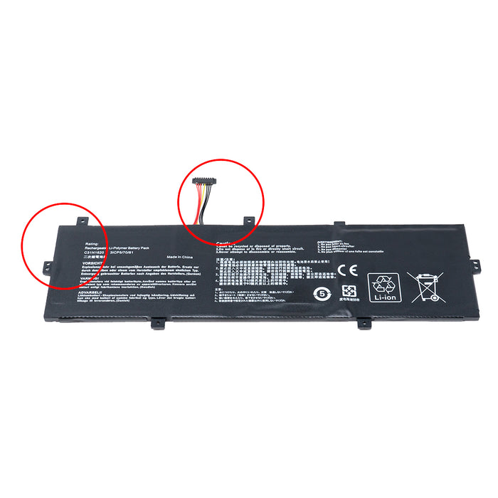 Asus Zenbook UX430U UX430UA UX430UN UX430UNR UX430UQ UX430UQ-GV015T U4100UQ U4100U PRO PU404 PU404UF PU404UF8250 Series C31N1620 C31PoJH 0B200-02370000 [11.55 V / 39Wh] Laptop Battery Replacement