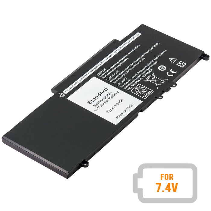 Dell Latitude E5450 E5550 E5270 E5470 E5570 8V5GX R9XM9 WYJC2 079VRK 79VRK F5WW5 HK60W XF9M G5M10 [7.4 V / 53Wh] Laptop Battery Replacement
