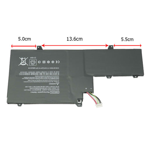 HP OM03XL EliteBook x360 1030 G2 Series 863167-171 863167-1B1 863280-855 HSN-I04C HSTNN-IB70 HSTNN-IB7O [11.55V / 57Wh] Laptop Battery Replacement